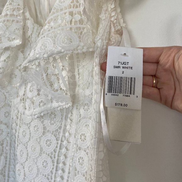 French Connection White Eyelet Dress